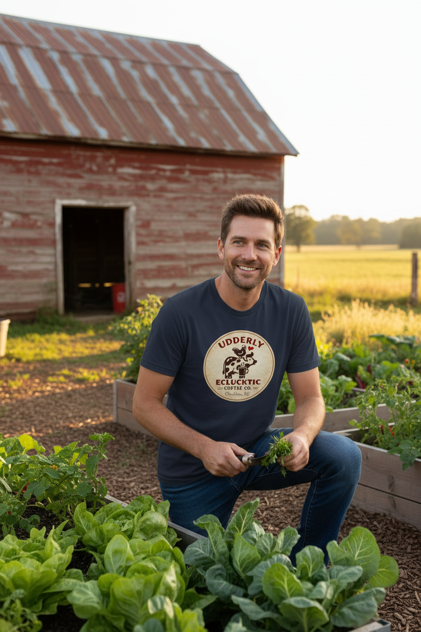 Navy Staple Eco T-shirt - Natural