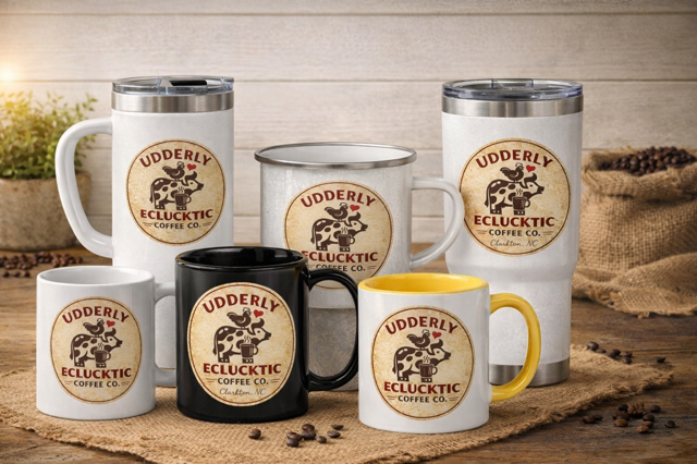 Udderly Eclucktic Coffee Co. Mugs & Tumblers