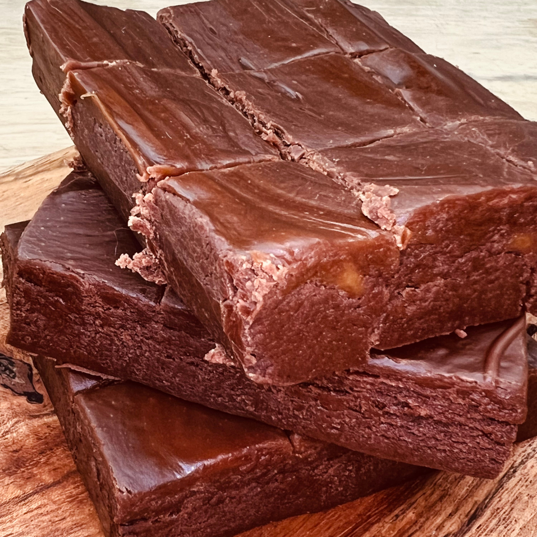 Dark Chocolate Salted Caramel Fudge
