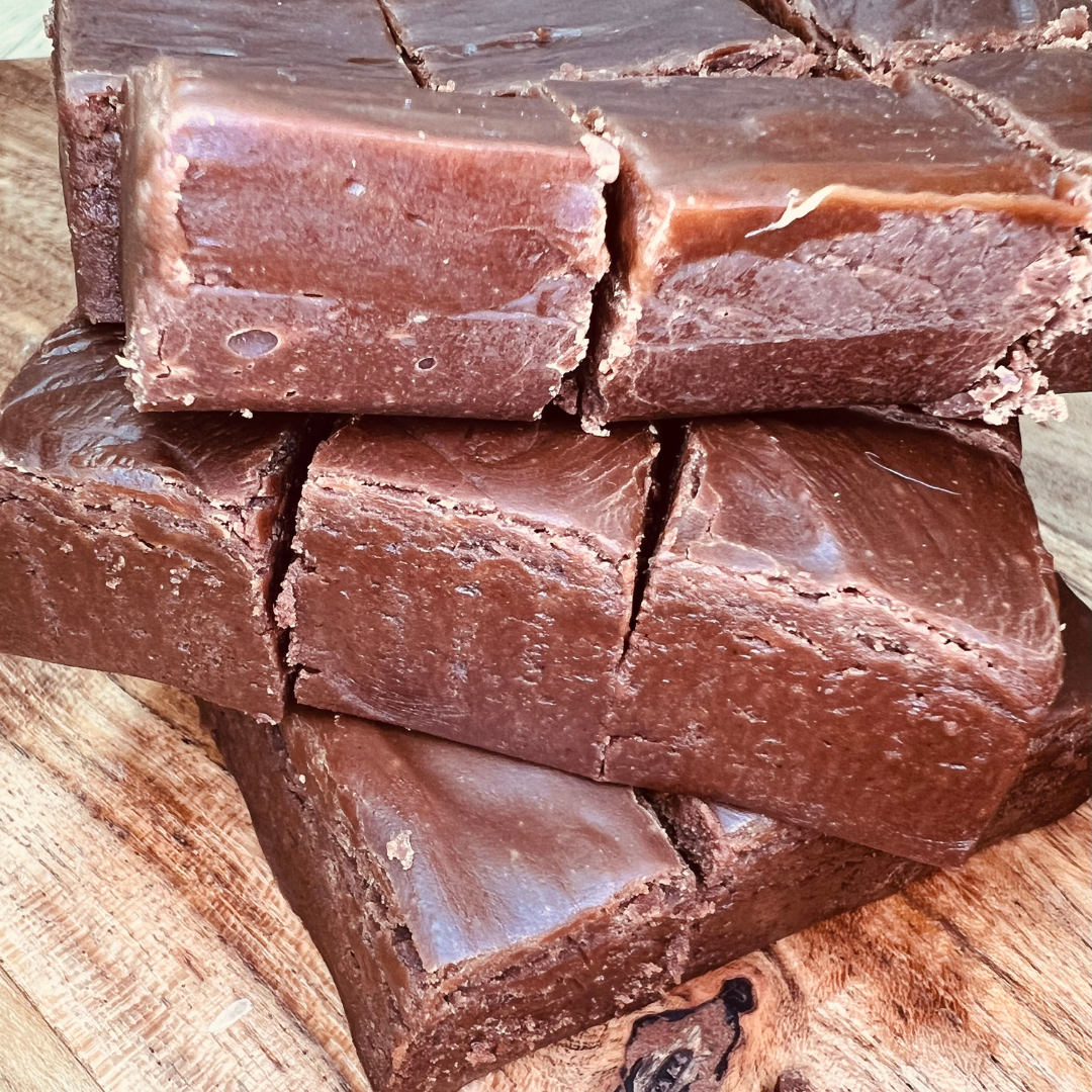 Dark Chocolate Salted Caramel Fudge