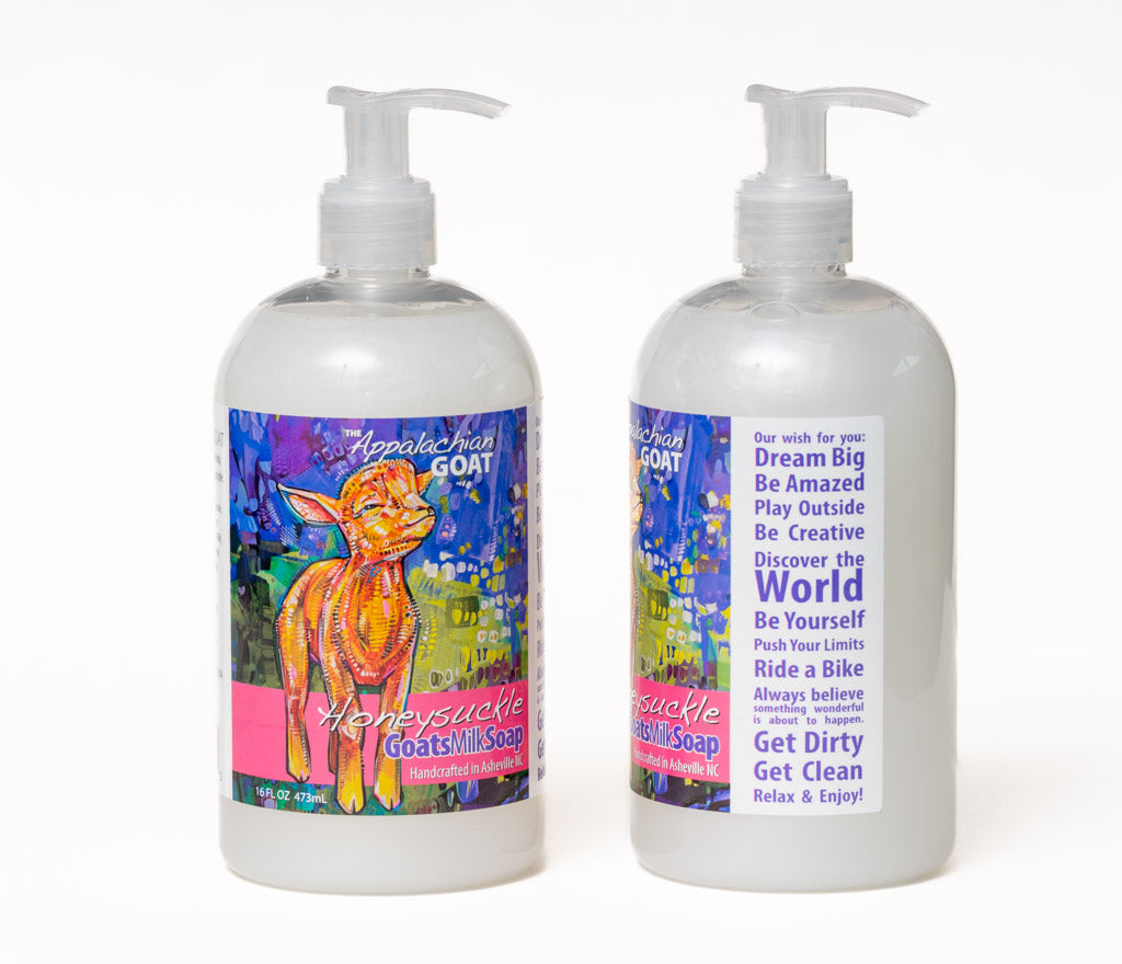 LIQUID SOAP - HONEYSUCKLE GOATS MILK 16 oz.