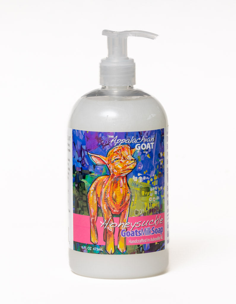 LIQUID SOAP - HONEYSUCKLE GOATS MILK 16 oz.