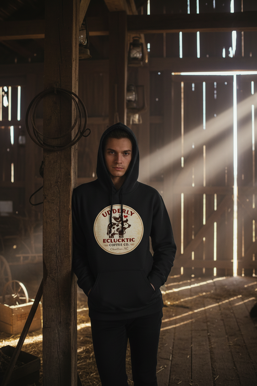 Black Midweight Hoodie