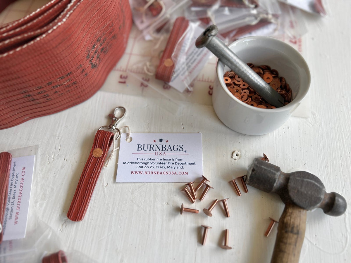 Fire Hose Key Chain