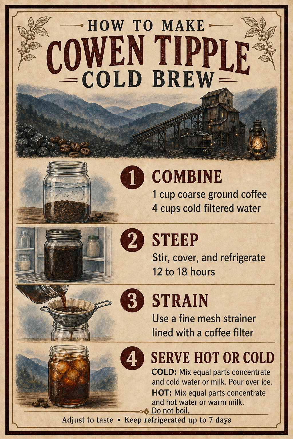 How to make Cowen Tipple Cold Brew and serve it hot or cold