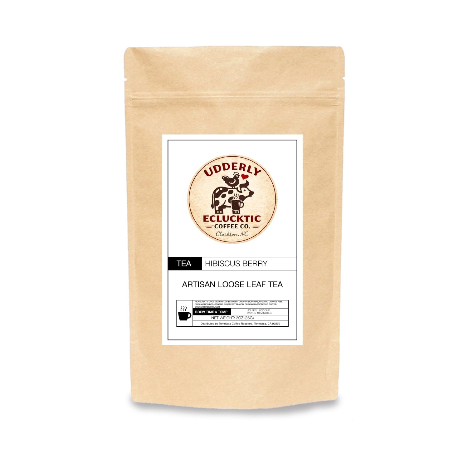 Hibiscus Berry Herbal Tea | Fruity Caffeine-Free Tea | Udderly ...