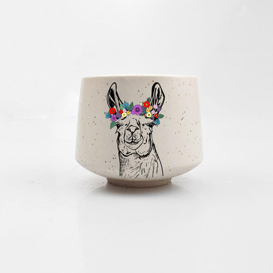 Llama Flower Crown Cup