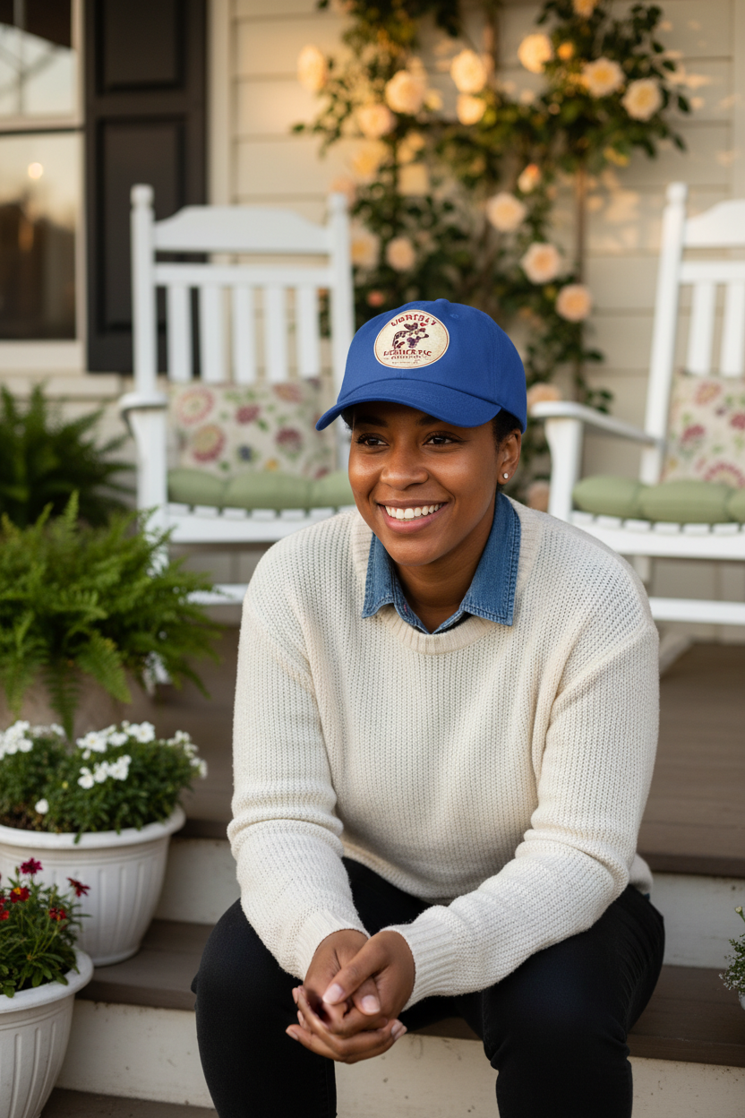Royal Blue Twill Cap - Corrected